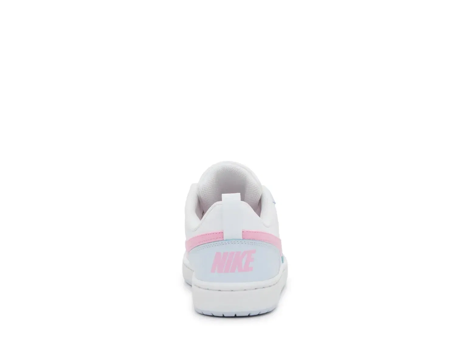 Кроссовки Nike Court Borough Low, бело-розовые для девочек — фото 4