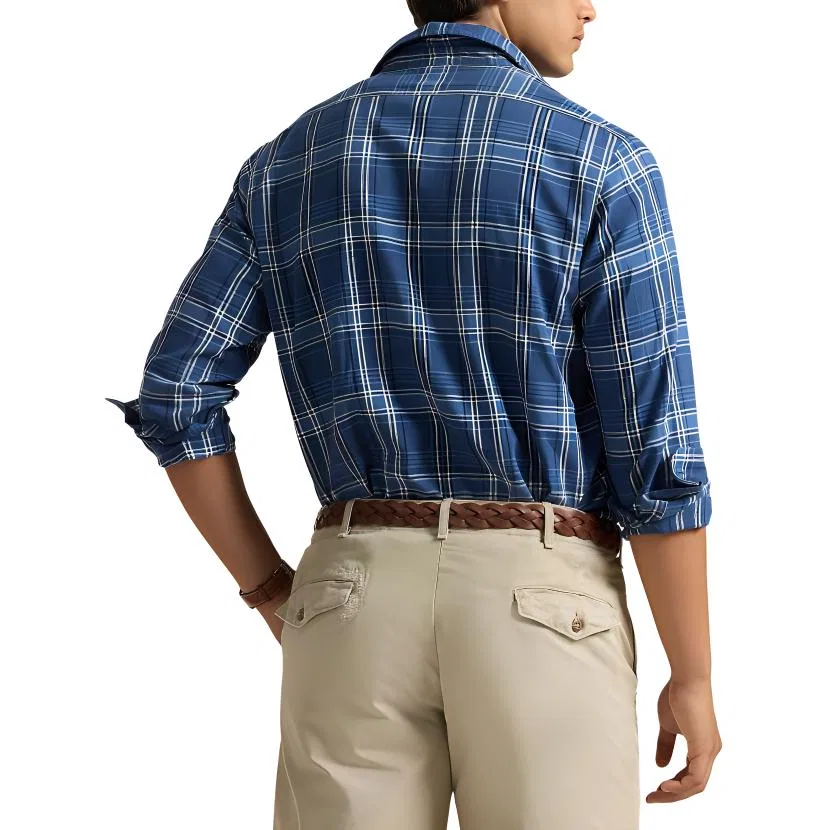 Мужская рубашка Polo Ralph Lauren Classic Version, Blue Multicolor — фото 4