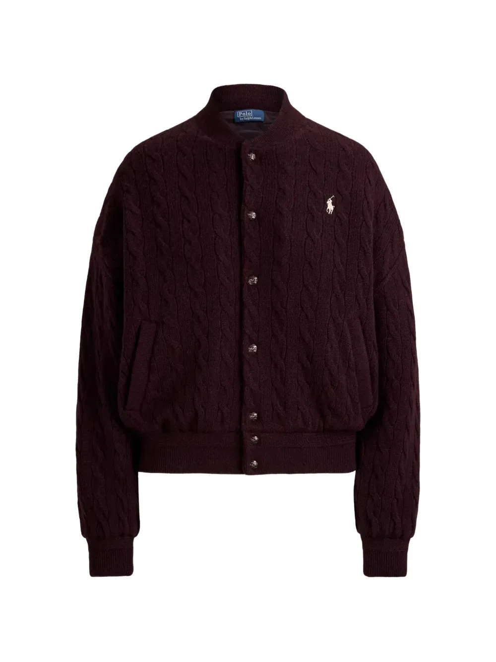 Кардиган фактурной вязки Polo Ralph Lauren, красный