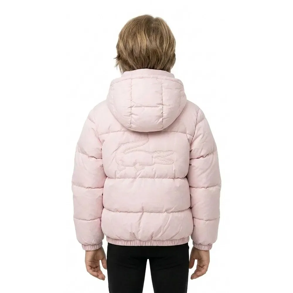 Куртка пуховая Core Puffer Lacoste Kids, розовый — фото 4