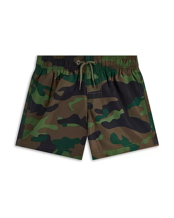 Детские плавки для мальчиков с принтом Camo Sundek, Vintage Deep Forest