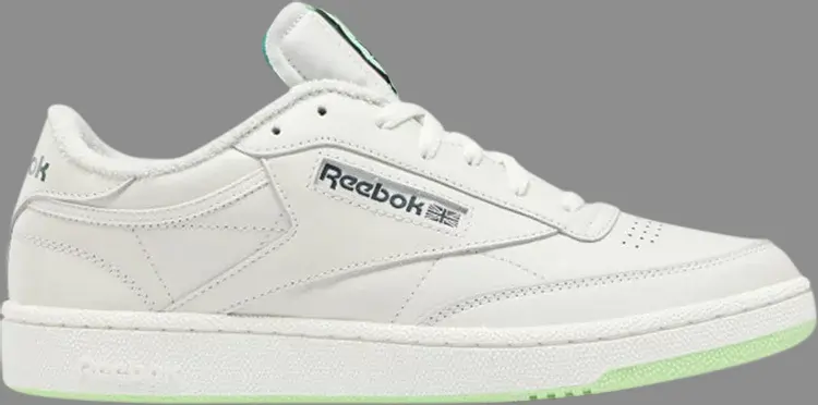 

Кроссовки club c 85 'chalk neon mint' Reebok, белый