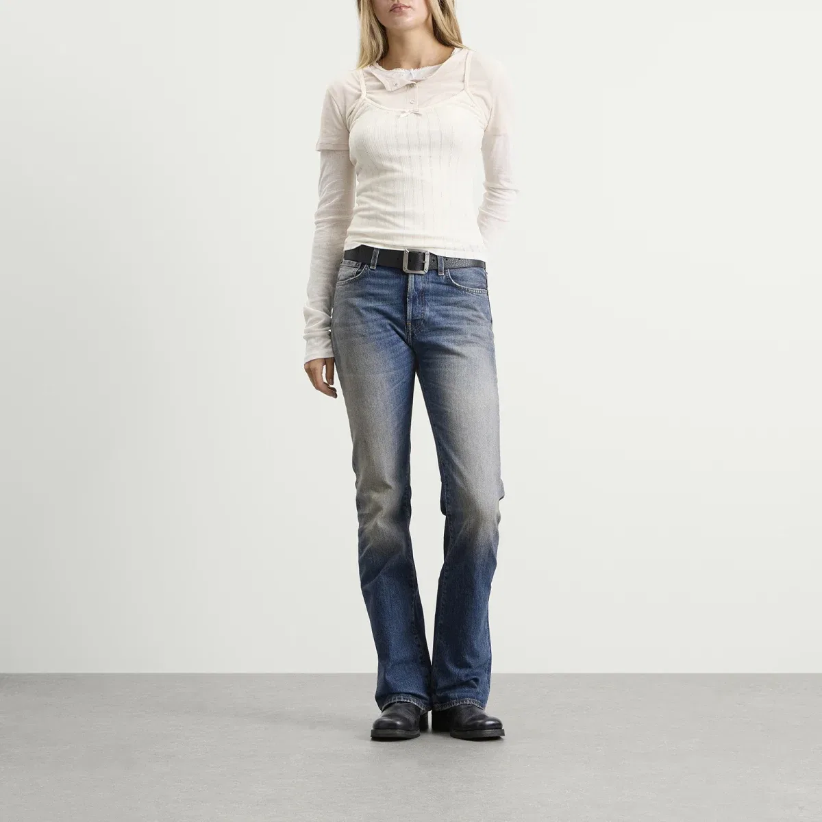 Топ Ersilia Acne Studios, White & Off White — фото 4