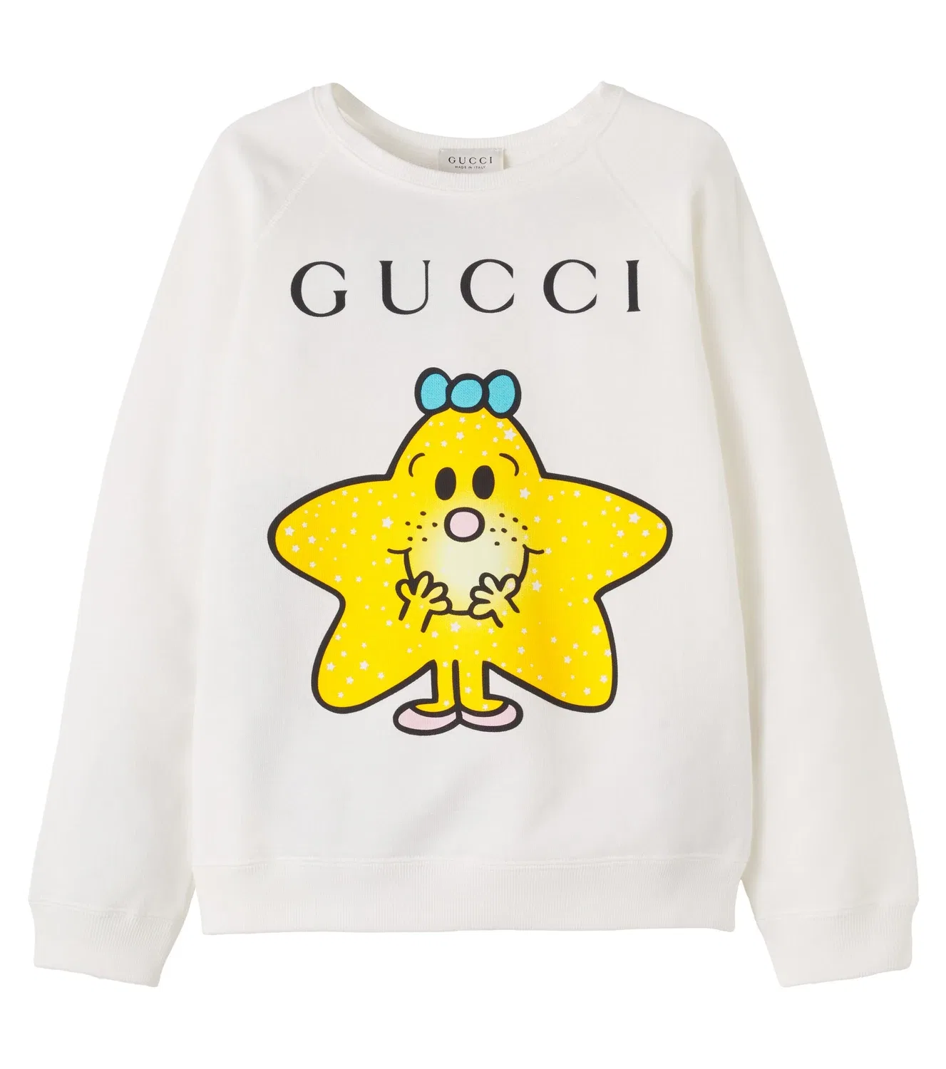 Детская толстовка из хлопка Gucci Kids x Mr. Men Little Miss, белый