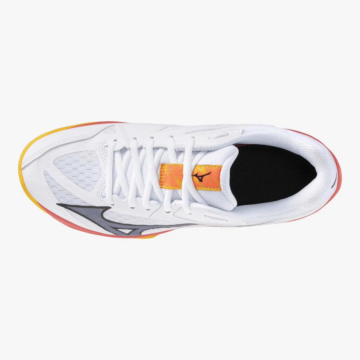 Детские кроссовки с принтом V1GD230398 Mizuno, Weiss Orange Gelb — фото 4