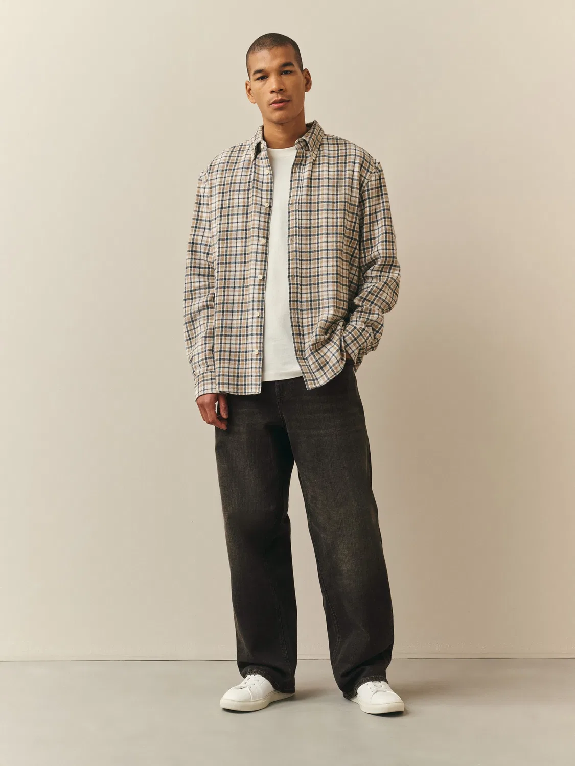 Джинсы свободного кроя Baggy Fit Next, темно-коричневые — фото 2