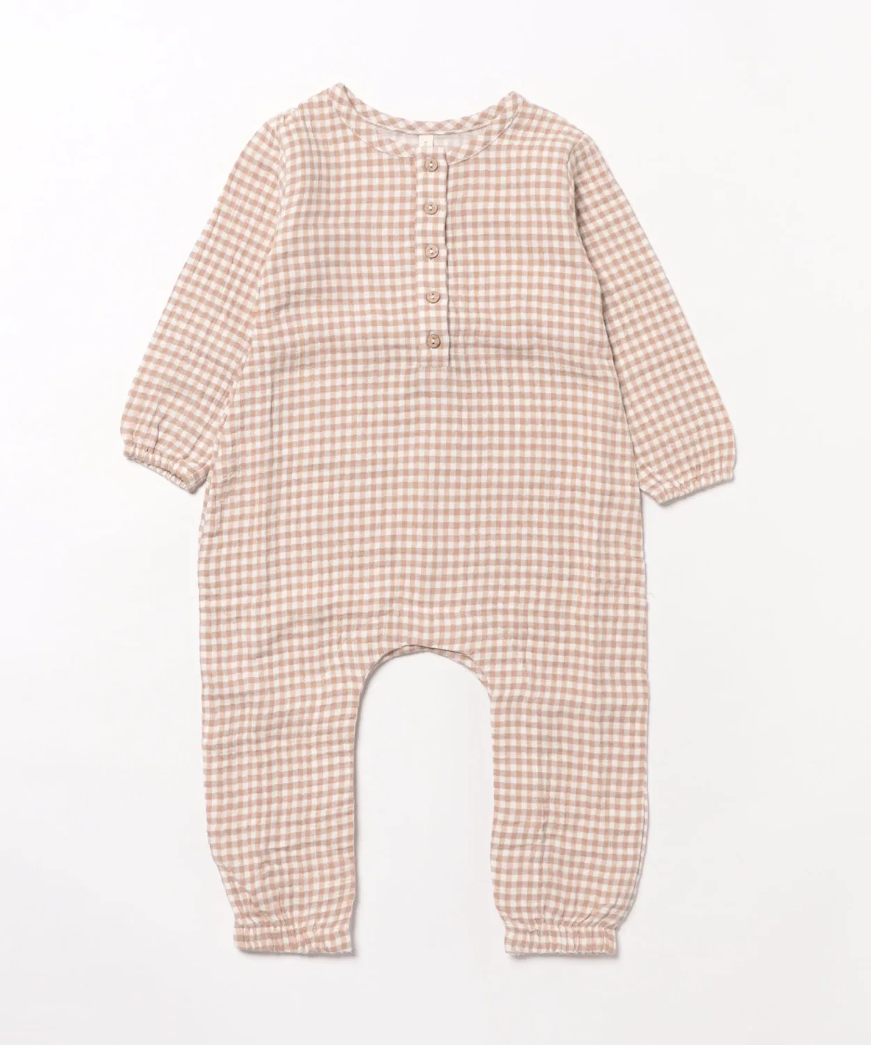 Детский комбинезон с длинным рукавомQuincy Mae WOVEN JUMPSUIT, Белый/Коричневый