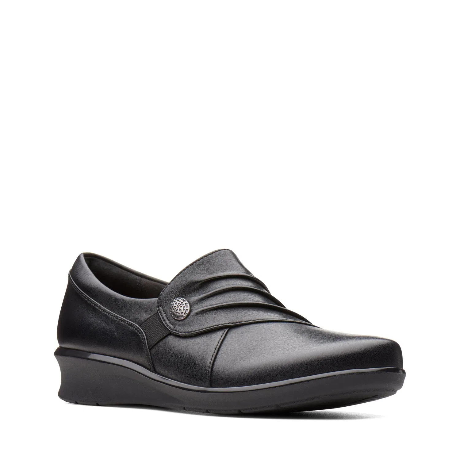 Детские мокасины Clarks Hope Roxanne для девочек, кожаные, черные — фото 4