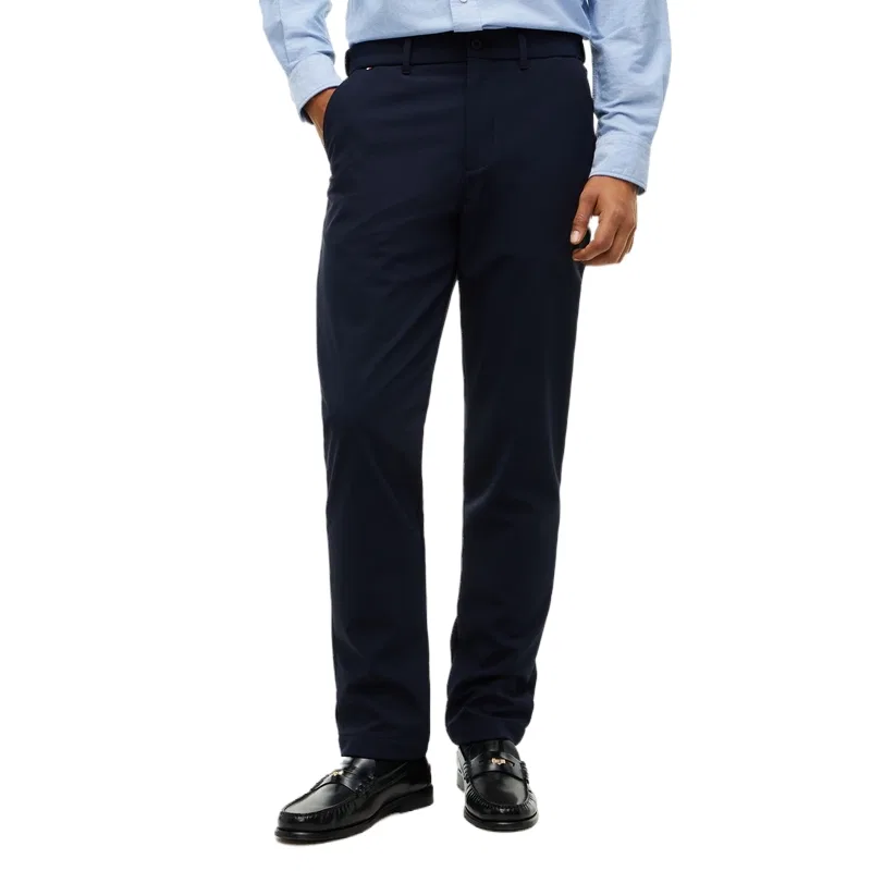 Мужские повседневные брюки прямого кроя Tommy Hilfiger, Navy Blue DW5