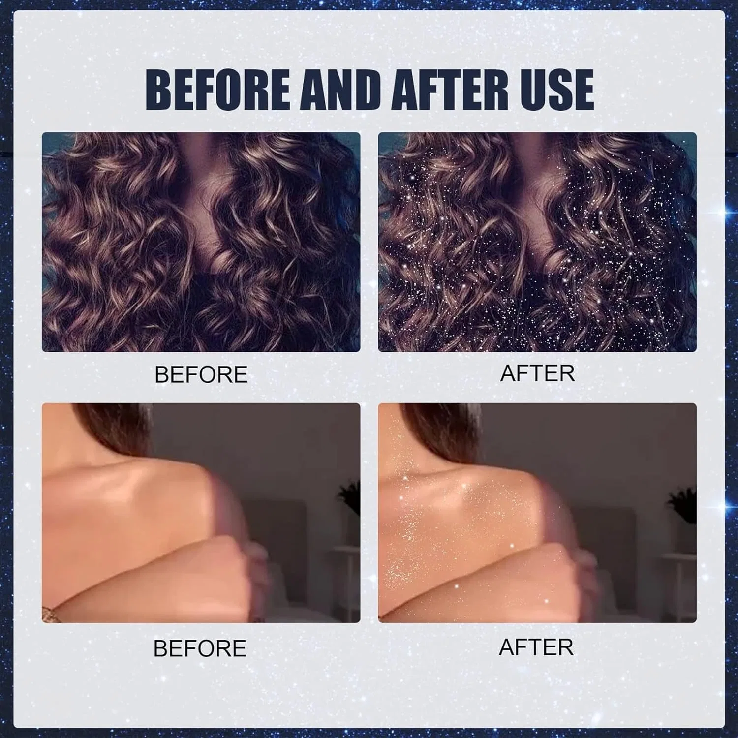 Спрей для тела с блестками Dazzling Sparkle Glitter Setting Spray, 100 мл, разноцветный Generic — фото 4