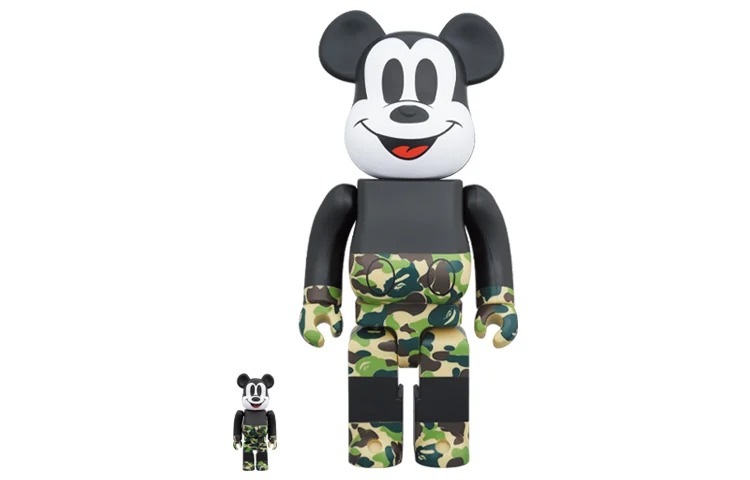 

Виниловая фигурка Be@rbrick Bape Mickey Mouse, 30 см + 7 см