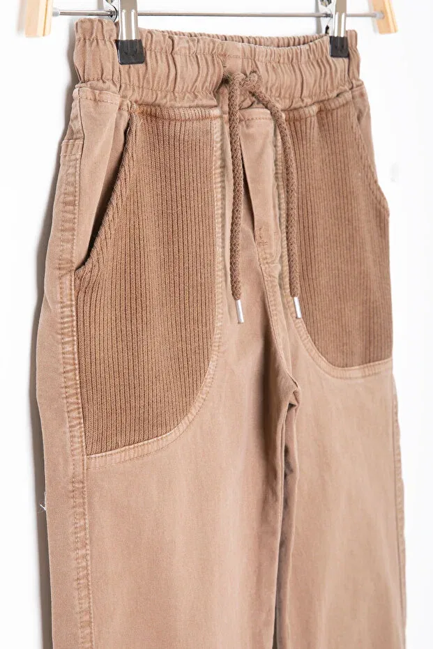 Детские брюки для мальчиков льняные Cansın Mini, Brown — фото 3