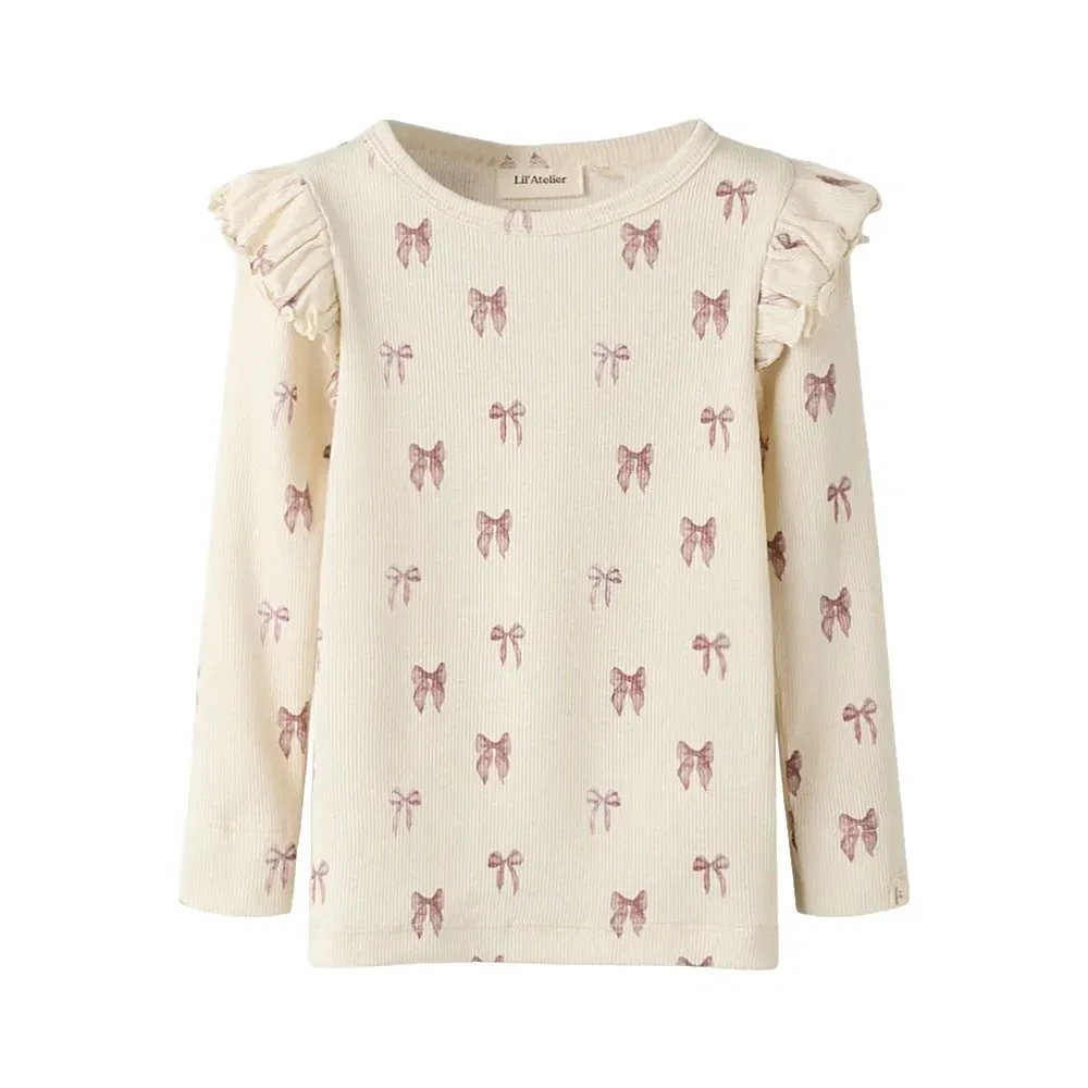 Футболка с длинным рукавом Gavo Eko Slim Lil´ Atelier Name It, бежевый
