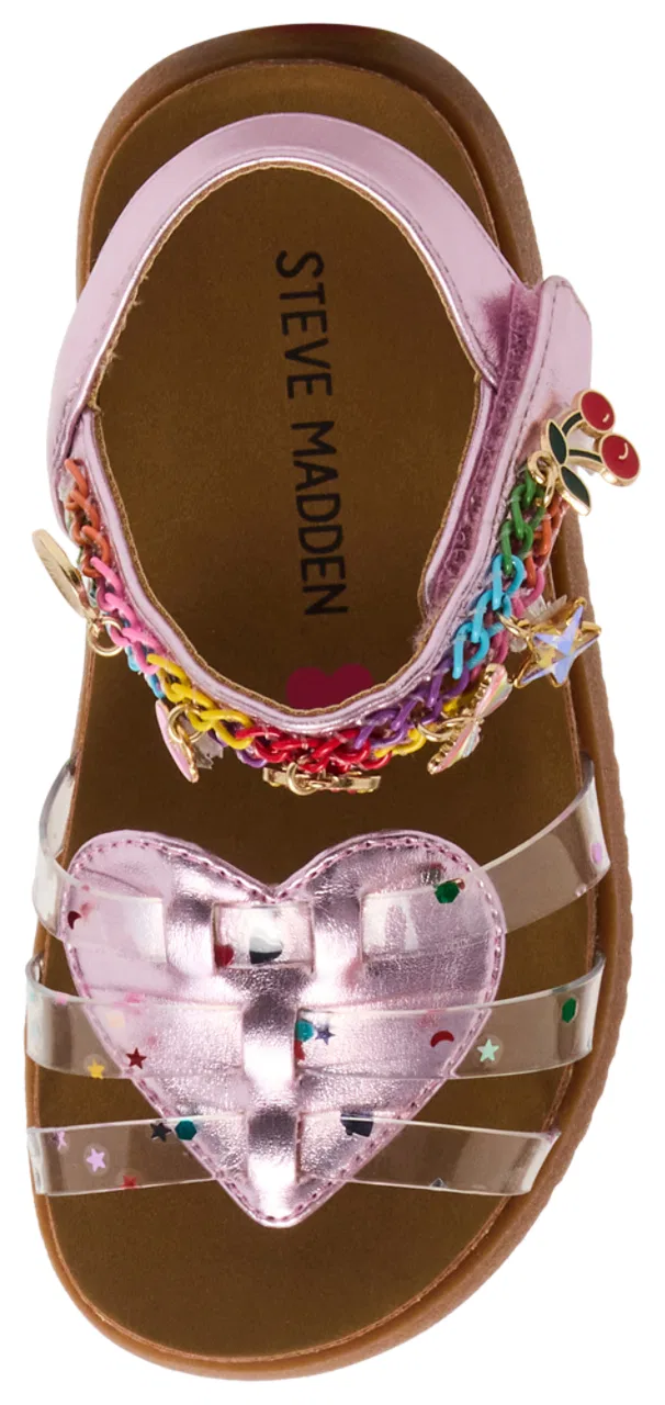 Сандалии для девочек TCOMET Steve Madden, цвет Clear Multi — фото 4