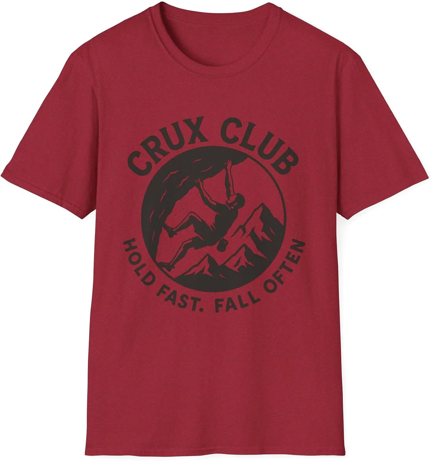 Мужская футболка с принтом Crux Club Gildan, Antique Cherry Red