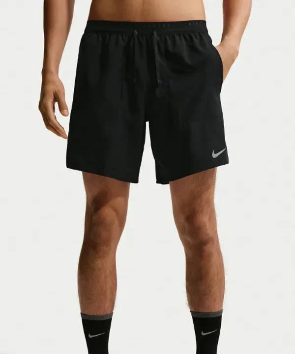 Шорты для бега с подкладкой Stride Dri-FIT 7" бренд Nike, черный — фото 2