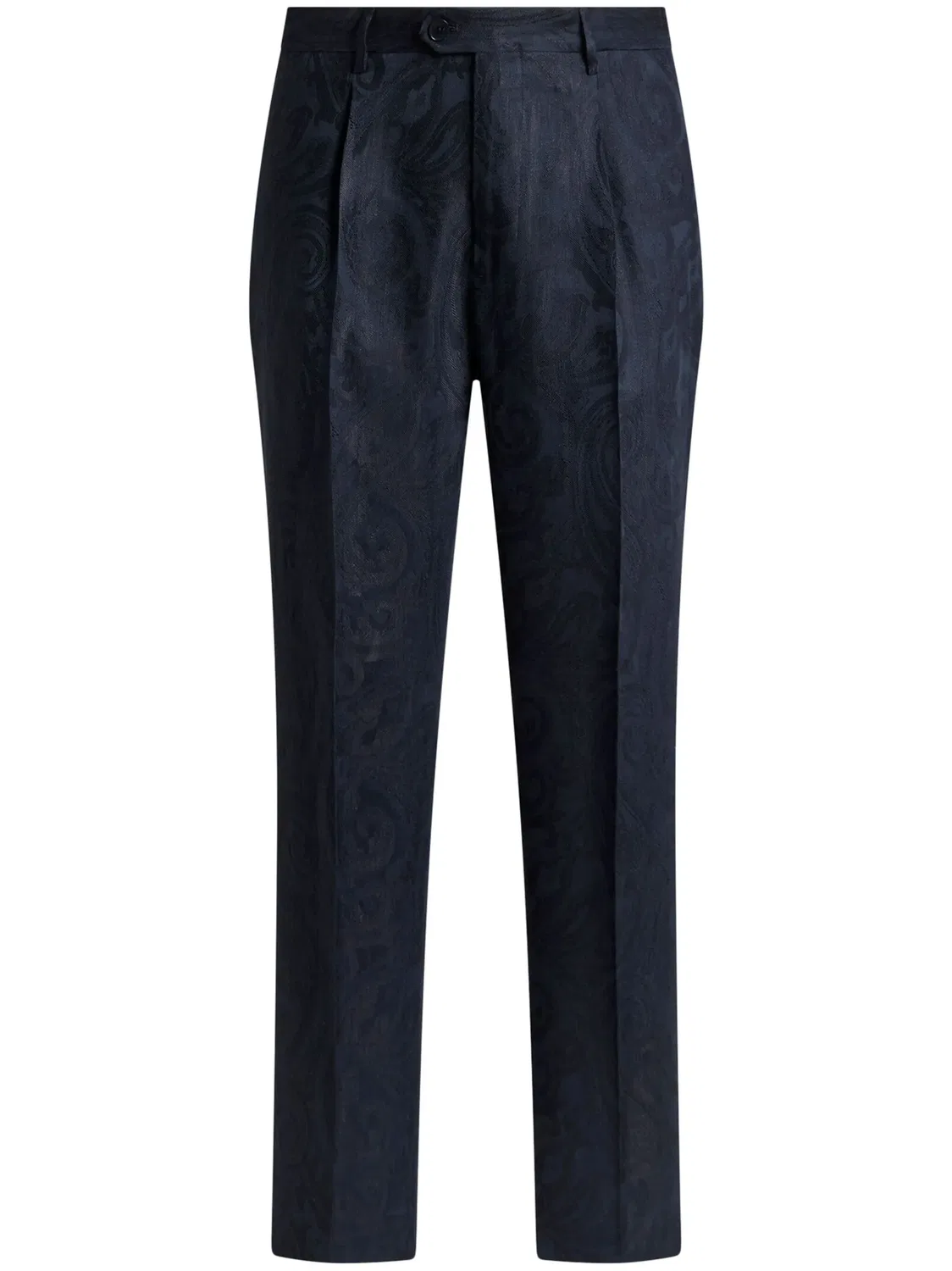 Ткани жаккардовые брюки ETRO, синий