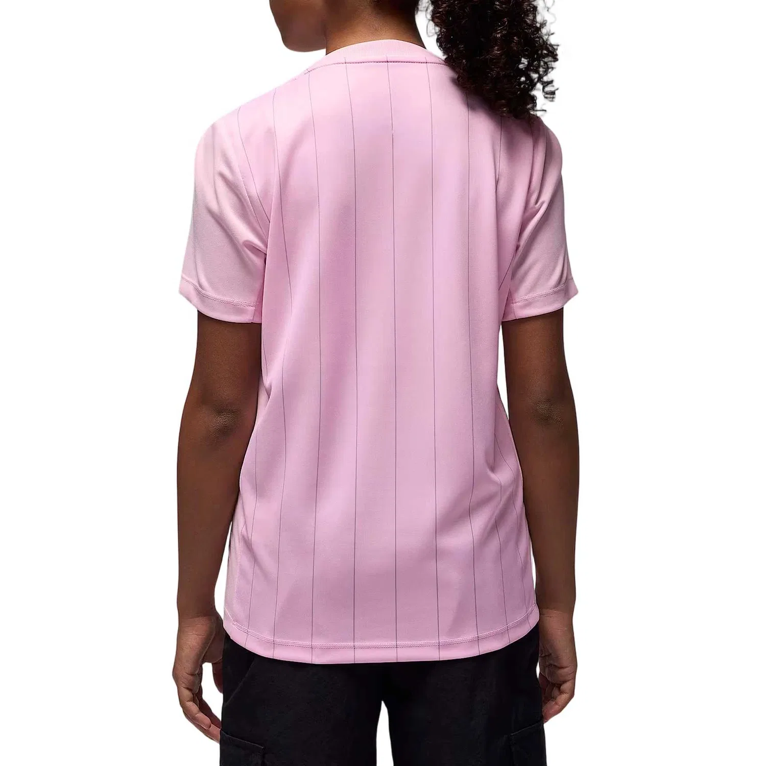 Детская футболка с круглым вырезом Pink Foam/Granular Gray/Dark Black Jordan — фото 3
