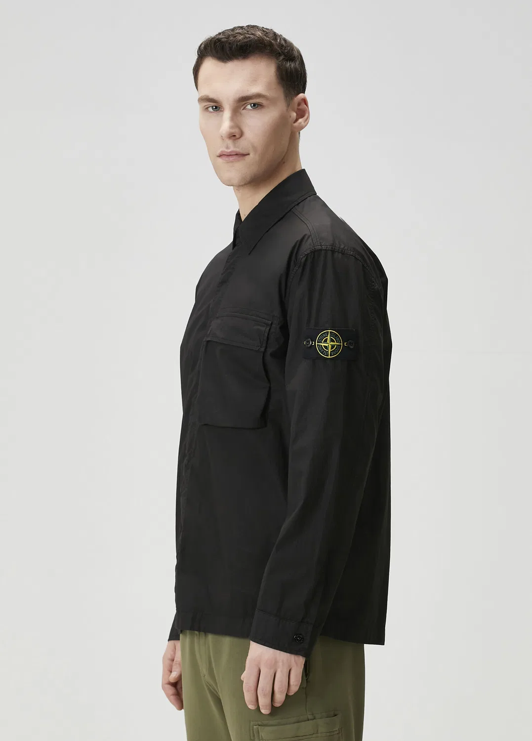 Спортивная рубашка Stone Island, черный — фото 3