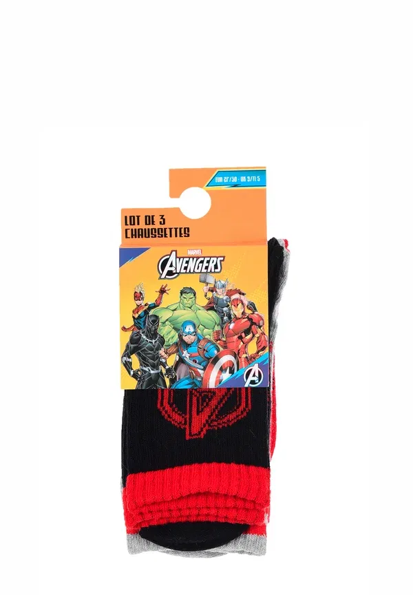 Набор из 6 носков Marvel Avengers, белый/черный/красный/синий/серый — фото 3