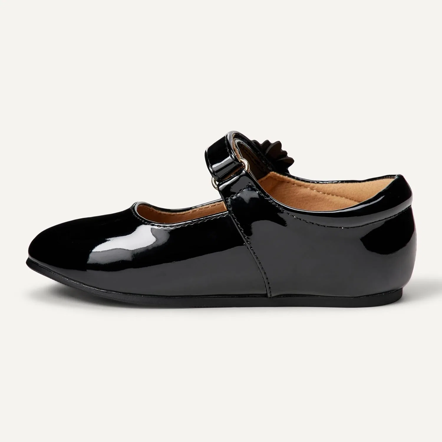 Детские туфли Мэри Джейн для девочек Amazon Essentials, Black Patent — фото 4