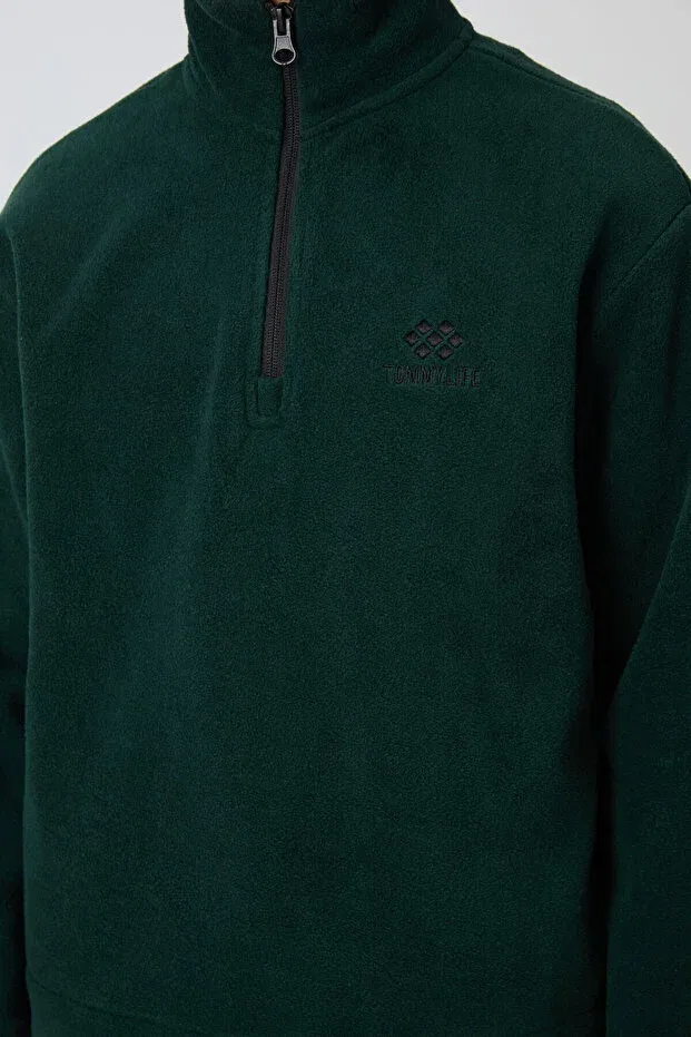 Детские свитшот для мальчиков с вышивкой Tommy Life, Pine Green — фото 4