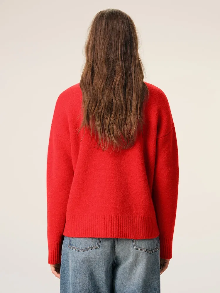 Свитер Crewneck, Adc AMI PARIS, Red — фото 4