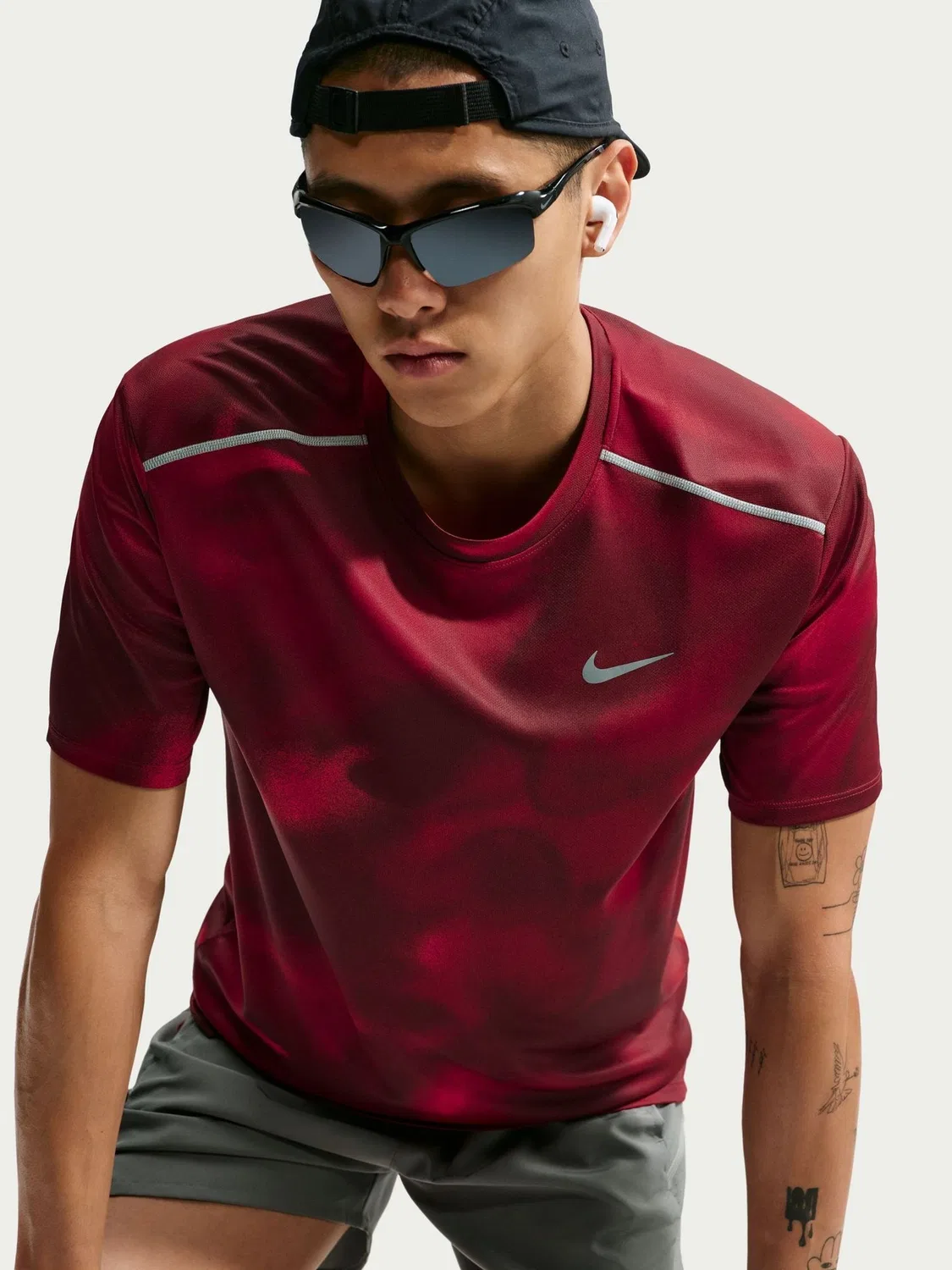 Футболка беговая Dri-FIT Miler Nike, Красный