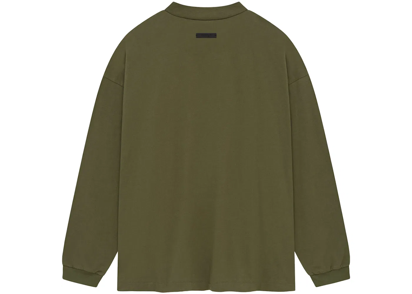 Мужская футболка с длинным рукавом Fear of God Essentials Jersey Long Sleeve Tee, Military — фото 2