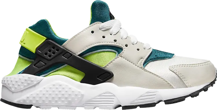 

Кроссовки Nike Huarache Run GS 'Bright Spruce Volt', кремовый