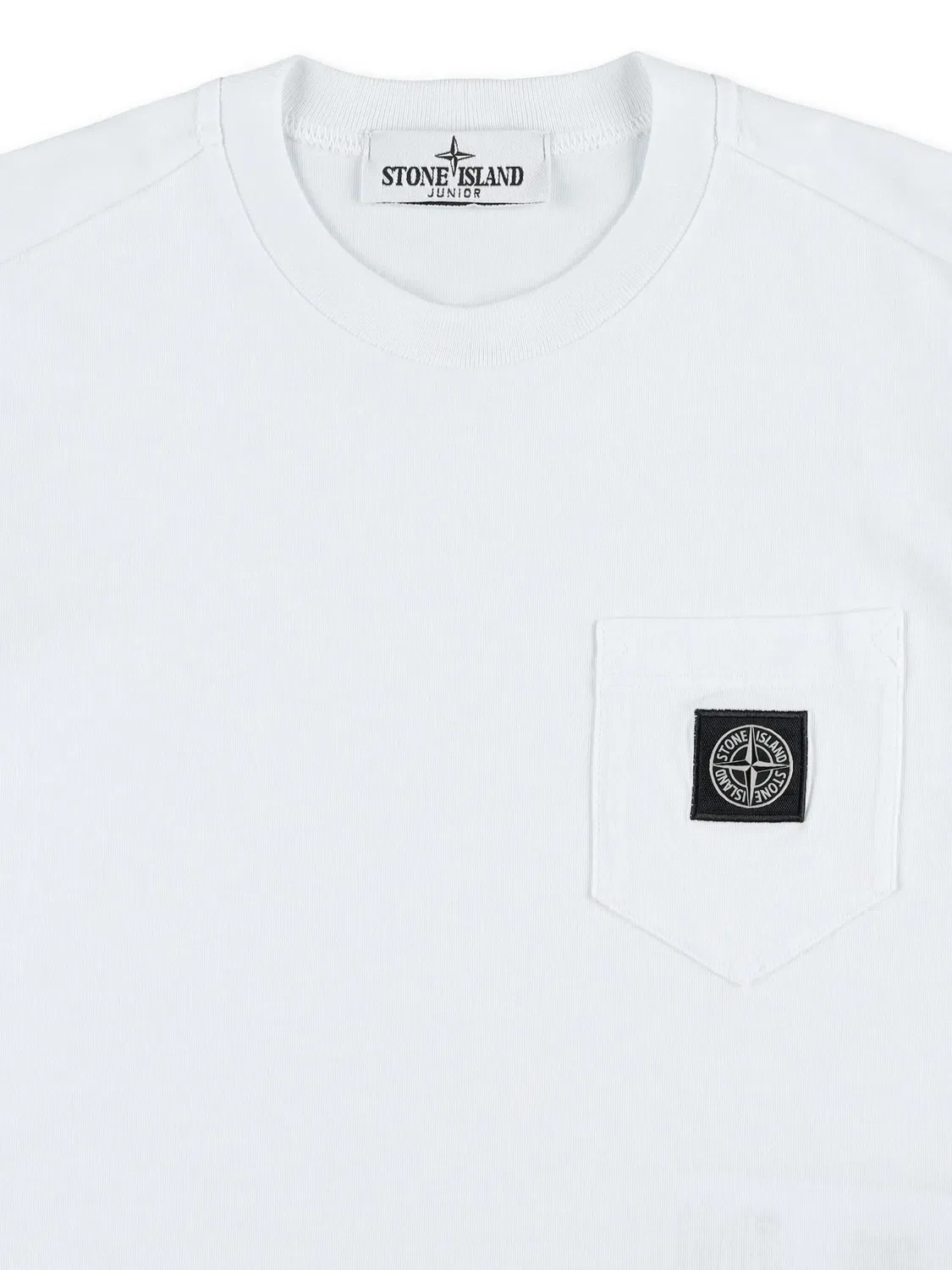 Футболка с логотипом на груди Stone Island, белый — фото 3