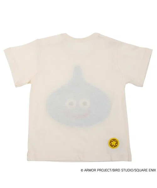 Детская футболка с коротким рукавом с сагара-вышивкой Dragon Quest Baby & Kids, Off White — фото 3