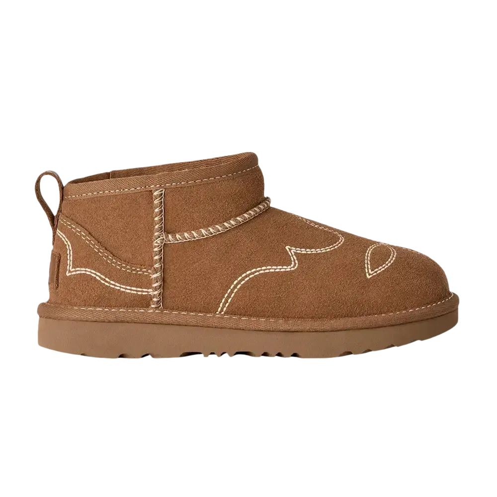 Ботинки Classic Ultra Mini Western Kids UGG, Chestnut