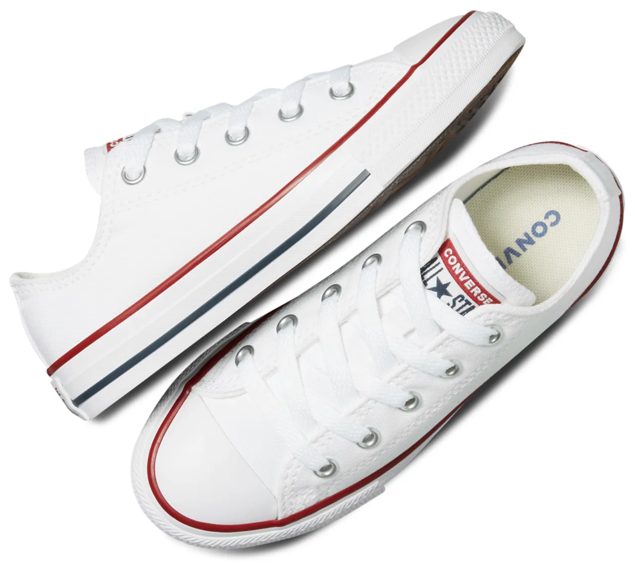 Кроссовки для мальчиков All Star Low Top Converse, цвет Optical White/White — фото 3