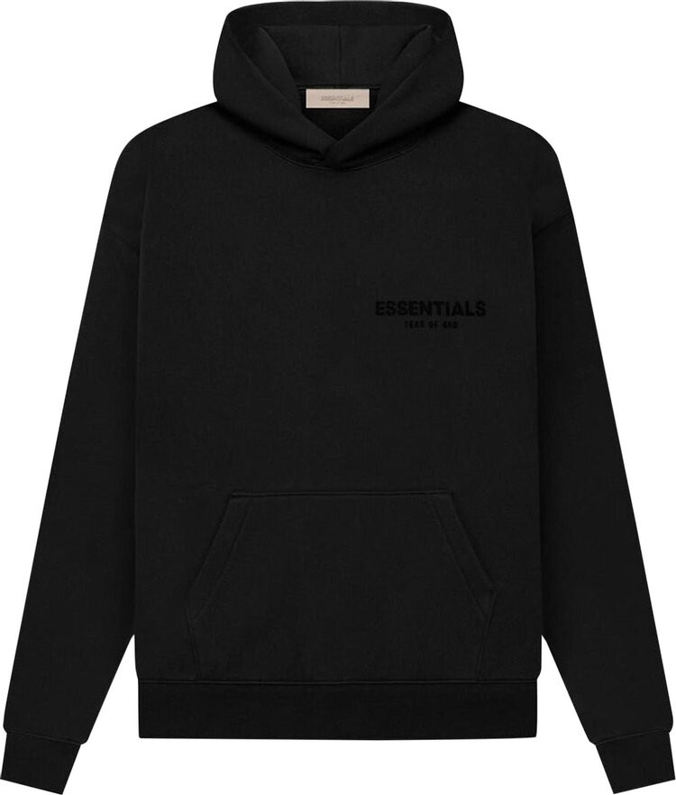 

Худи Fear of God Essentials Pullover Hoodie 'Stretch Limo' SS22, черный