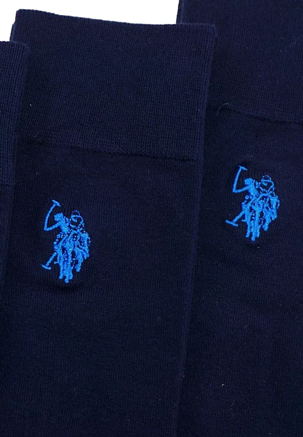 Носки хлопковые 9Er pack U.S. Polo Assn., темно-синий — фото 3
