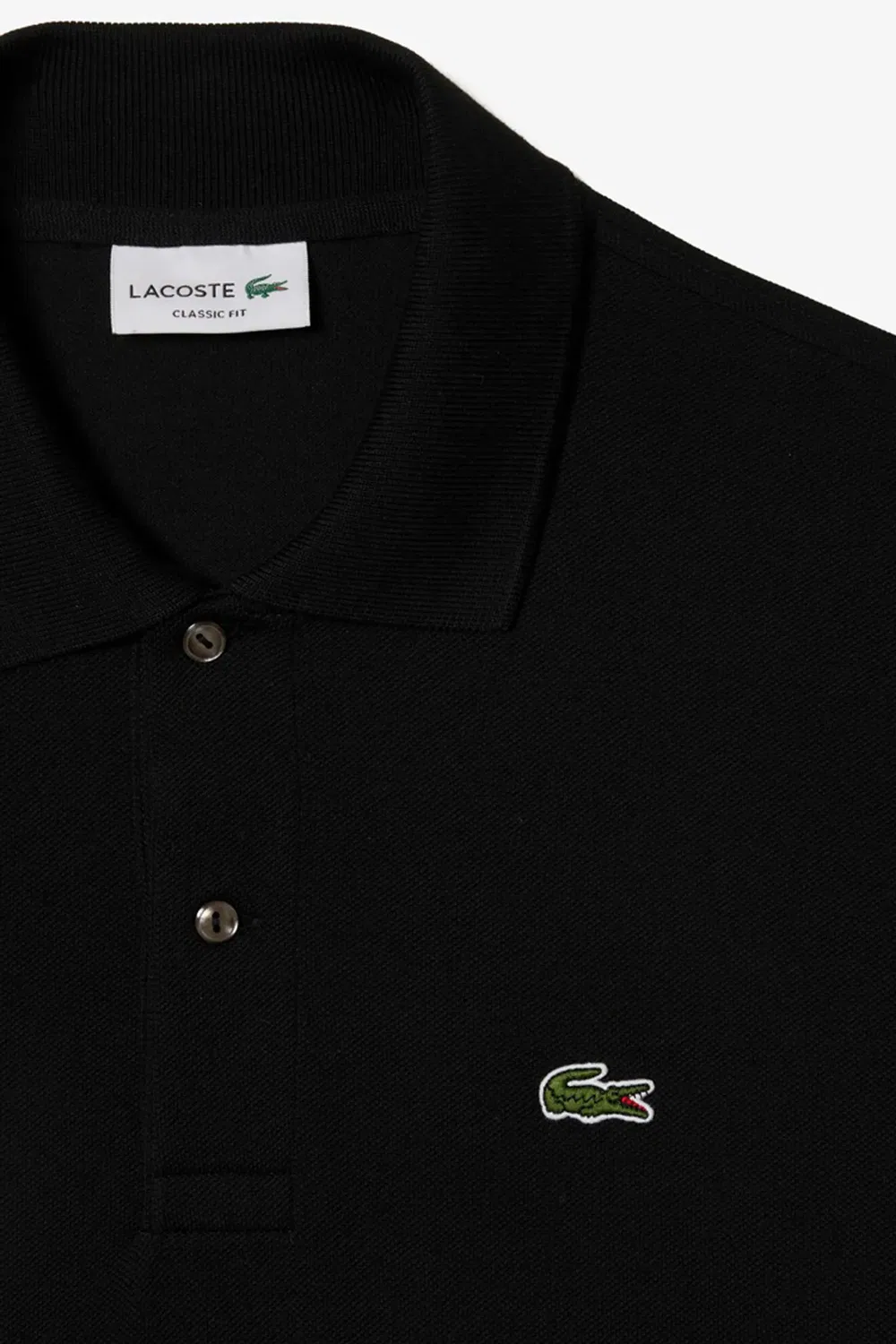 Классическое поло Lacoste L1212, Черный — фото 2