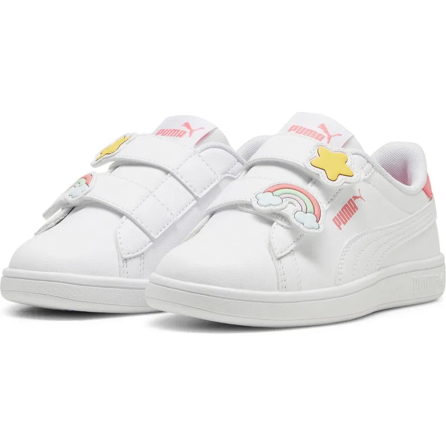 Кроссовки детские с верхом из PU и подошвой из каучука Smash 3.0 Puma, Разноцветный — фото 4