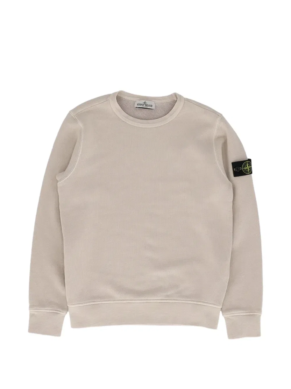 Свитшот с нашивкой в виде компаса Stone Island Junior, бежевый