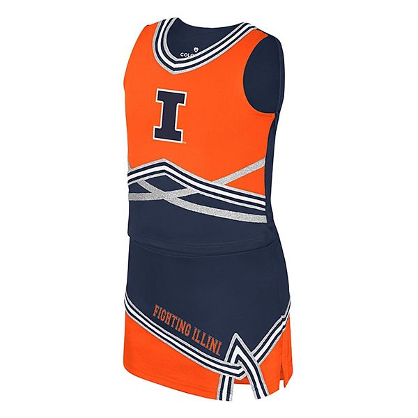 Детский двухкомплектный сет Illinois Fighting Illini Lollipop Park Cheer для девочек, цвет navy Colosseum — фото 3