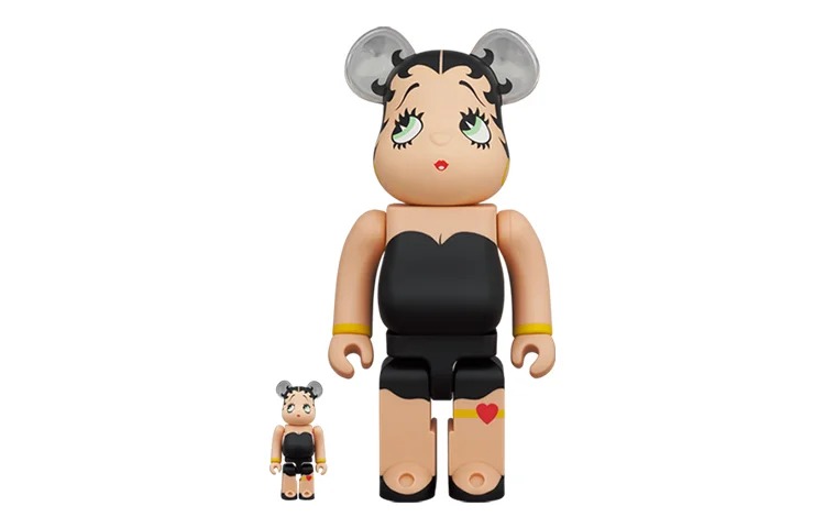 

Виниловая фигурка Be@rbrick Betty BoopTM Black Ver, 30 см + 7 см