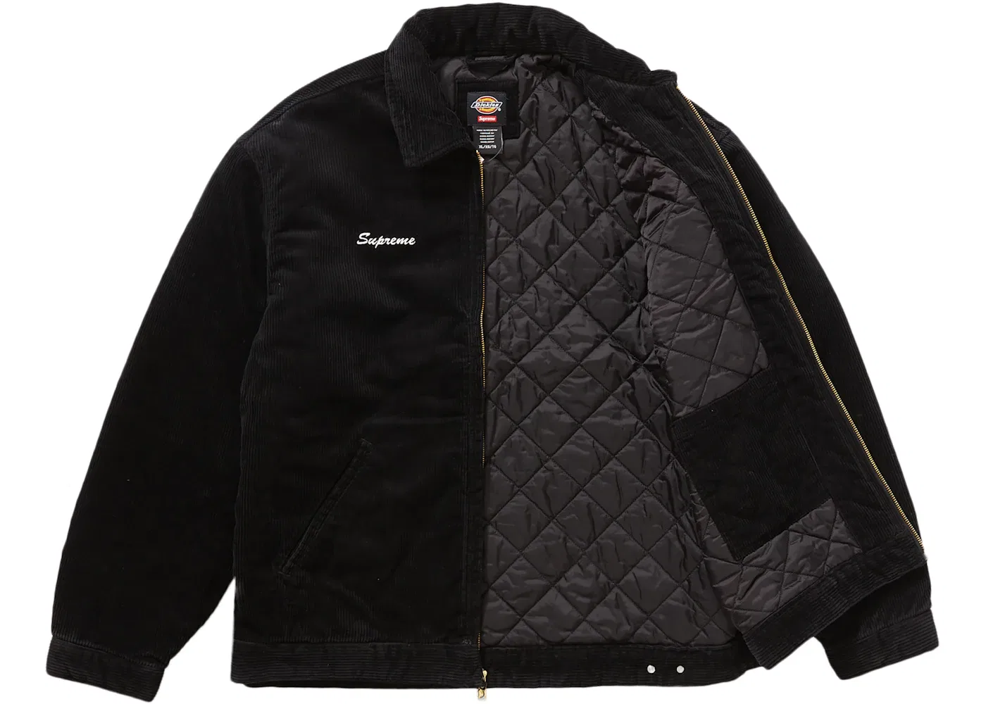 Мужская куртка из вельвета Corduroy Work Jacket Supreme, Black — фото 2