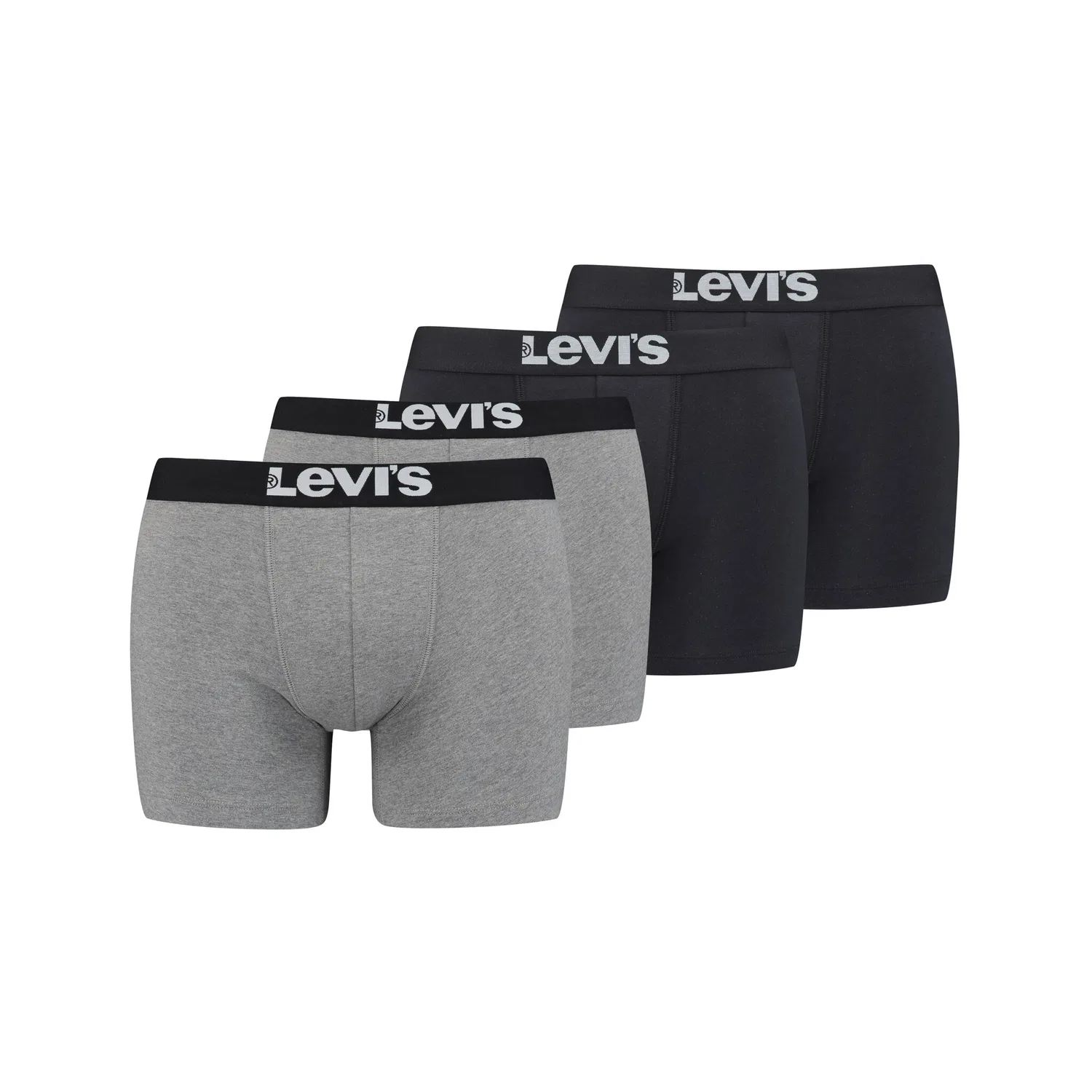 Мужские боксеры базовые Levi's, Gray/Black