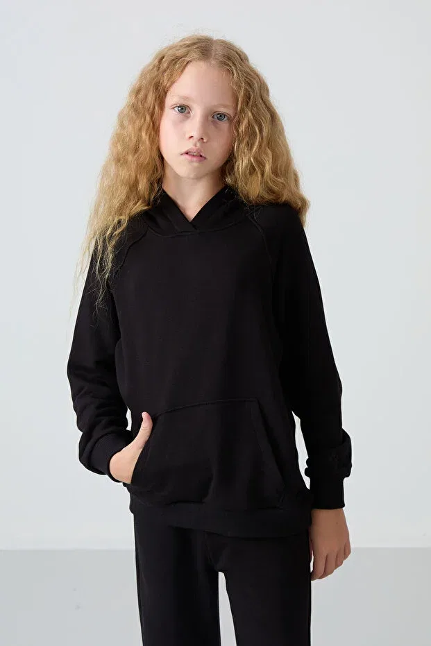 Детский спортивный комплект для девочек с вышивкой Tommy Life, Black Black — фото 3
