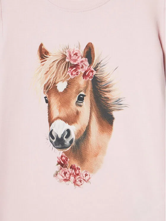 Футболка standard fit Hani Name It, розовый — фото 3