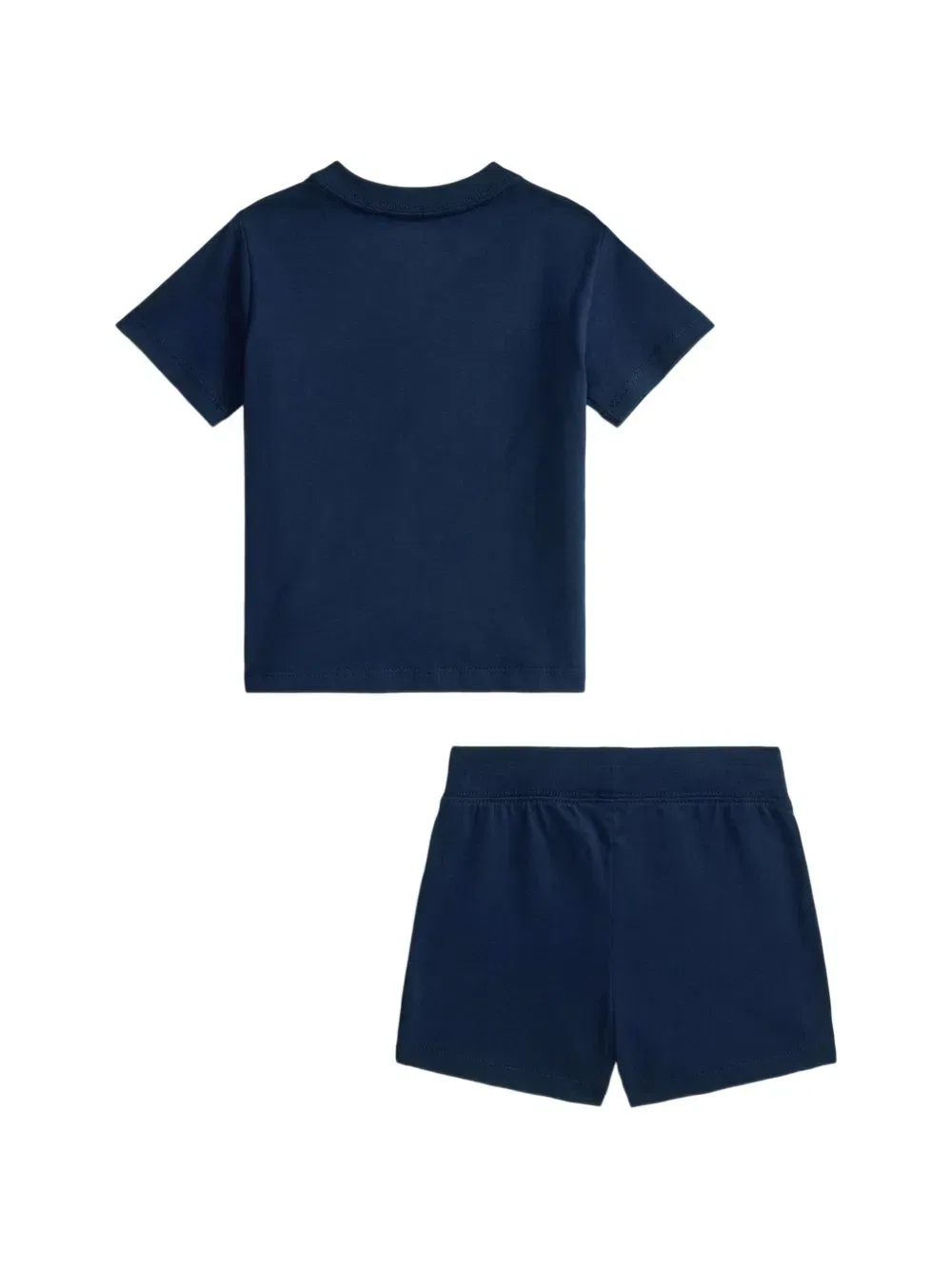 Комплект из футболки и шортов с аппликацией Polo Ralph Lauren Kids, синий — фото 2