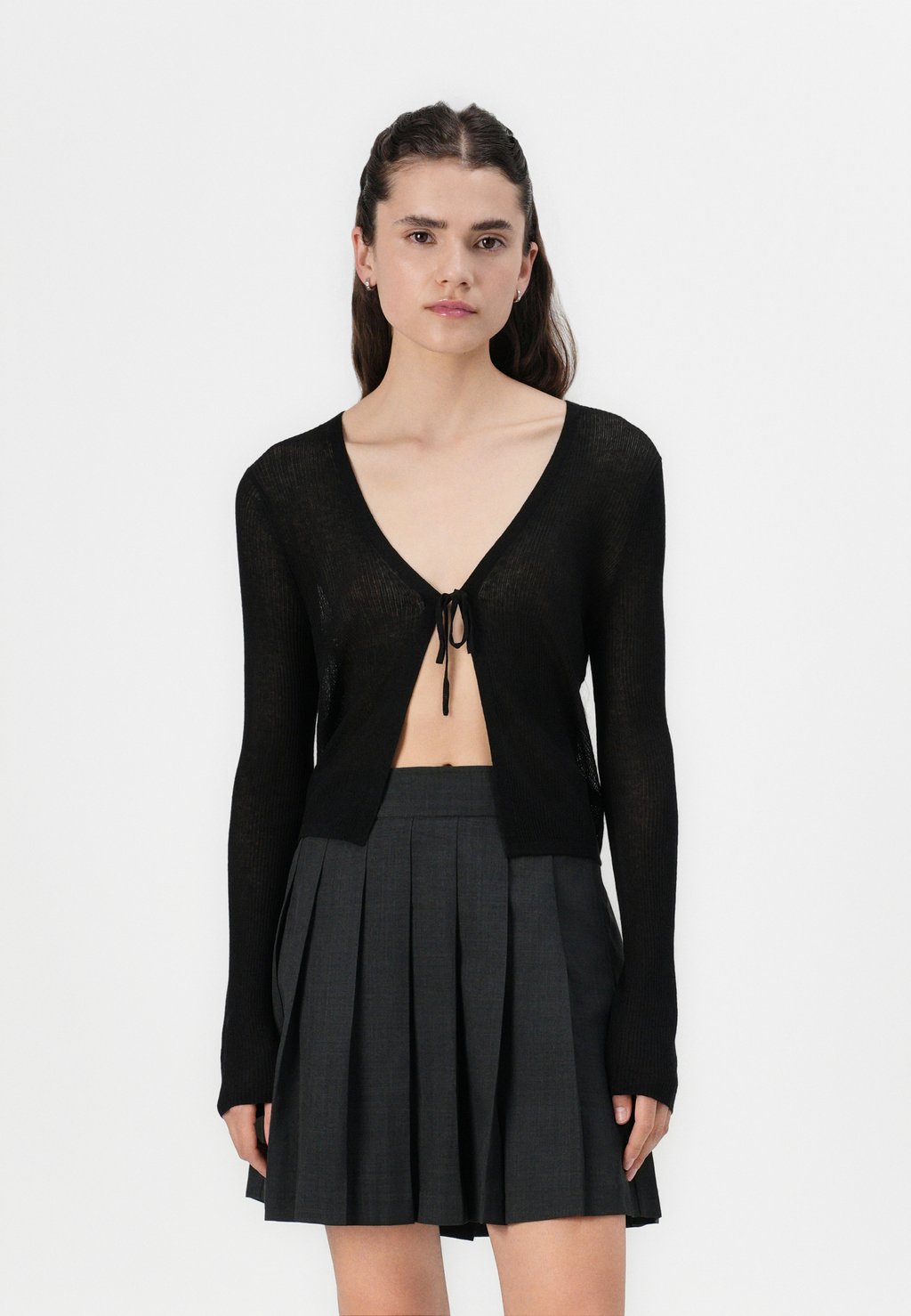 

Кардиган SHEER TIE CARDIGAN GAP, черный