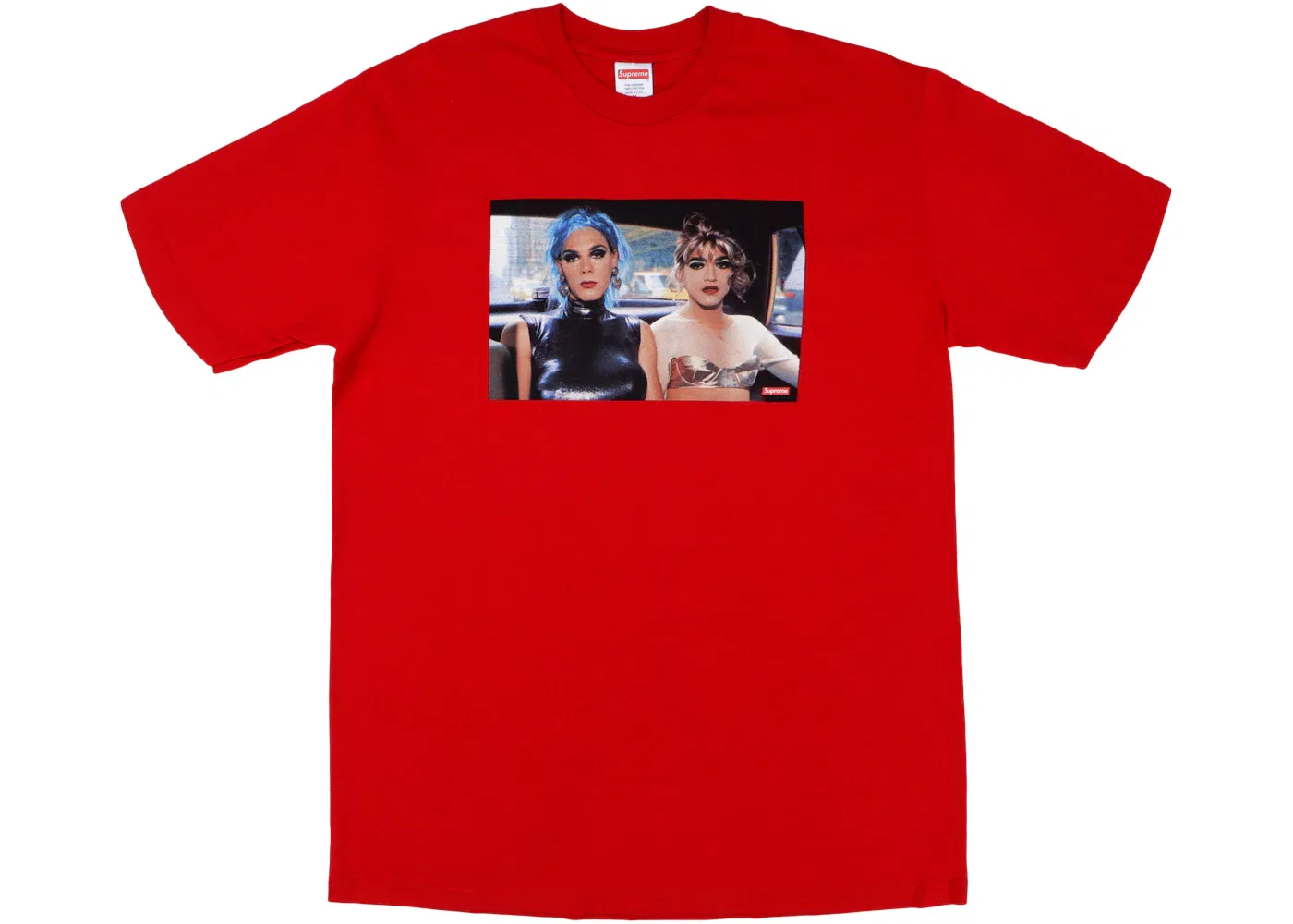 Мужская футболка с принтом Nan Goldin Misty and Jimmy Paulette Tee Supreme, Red