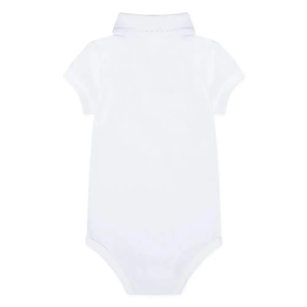 Боди с коротким рукавом Lacoste Kids, белый — фото 2