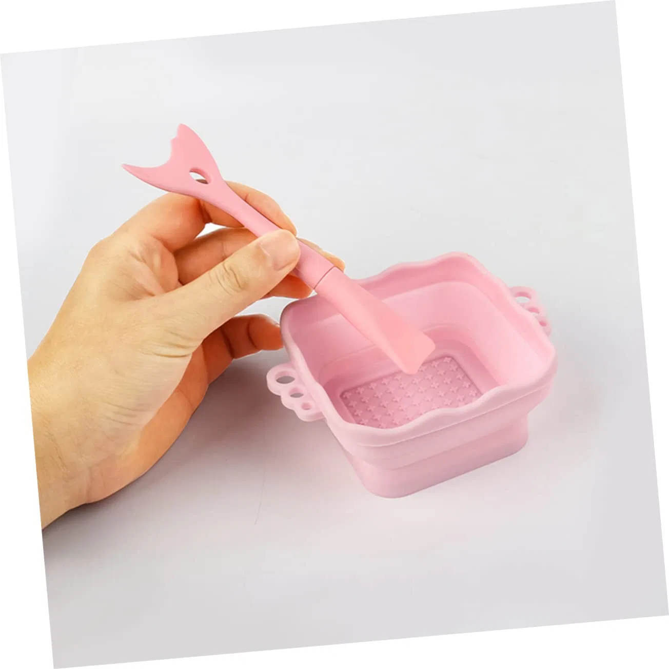 Силиконовая чаша для очистки кистей Healvian, 2 шт, 140 г, Sortierte Farbe — фото 3